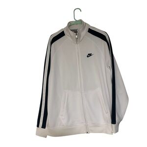 Nike Men's White and Black Lightweight Jacket